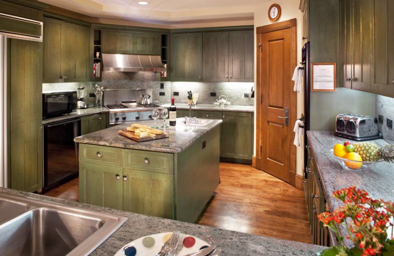 Guest kitchen at East West Resorts Beaver Creek.