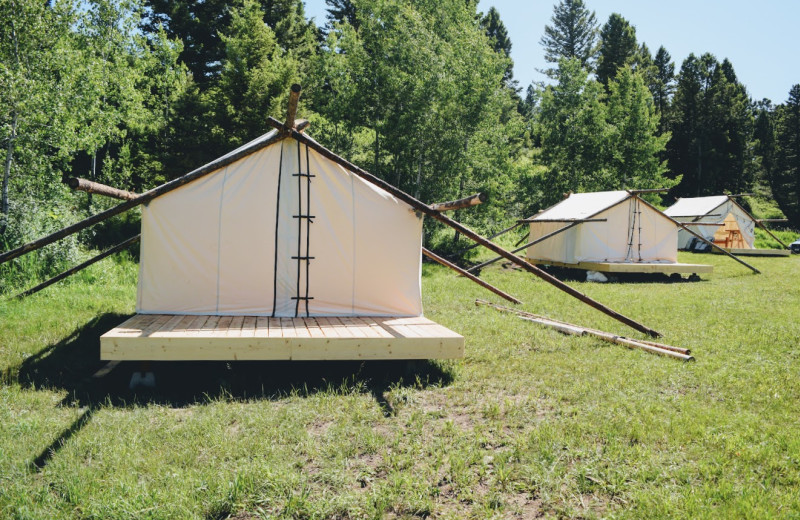 Glamping at Hardscrabble Ranch.
