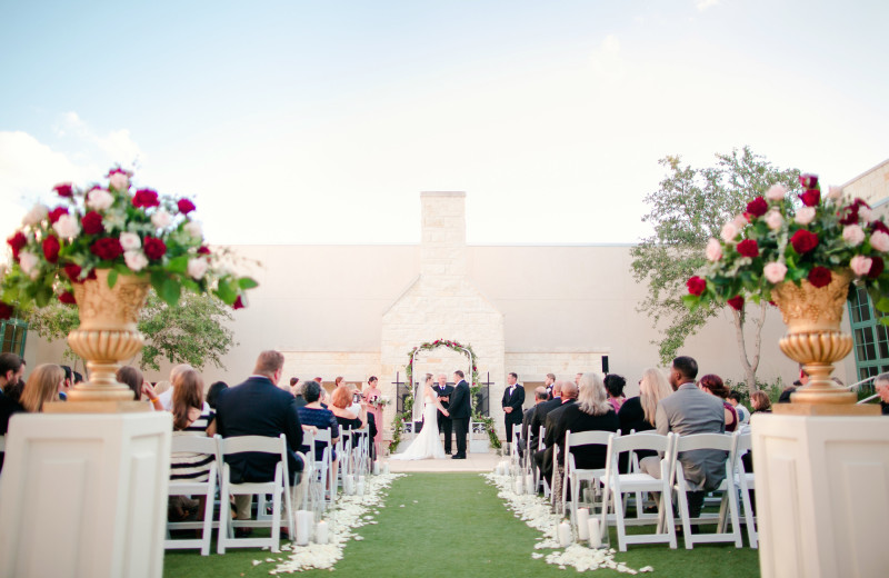 Wedding ceremony at Hyatt Regency Hill Country Resort and Spa.