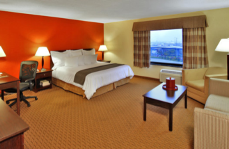 The mini-suites include a sofabed and oversized armchair at Best Western Baltimore.