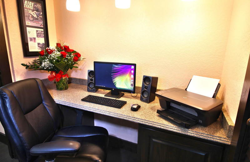 Business center at Peach Tree Inn & Suites.