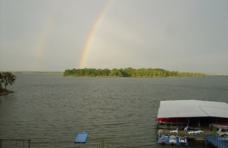 The marina at Paradise Cove Marine Resort.