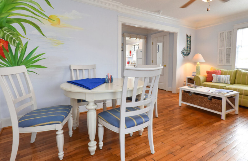 Guest room at Carolina Beach Inn.