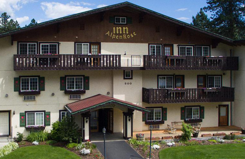 Exterior view of Alpen Rose Inn.