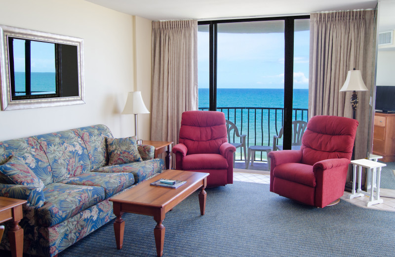 Guest living room at Palms Resort.