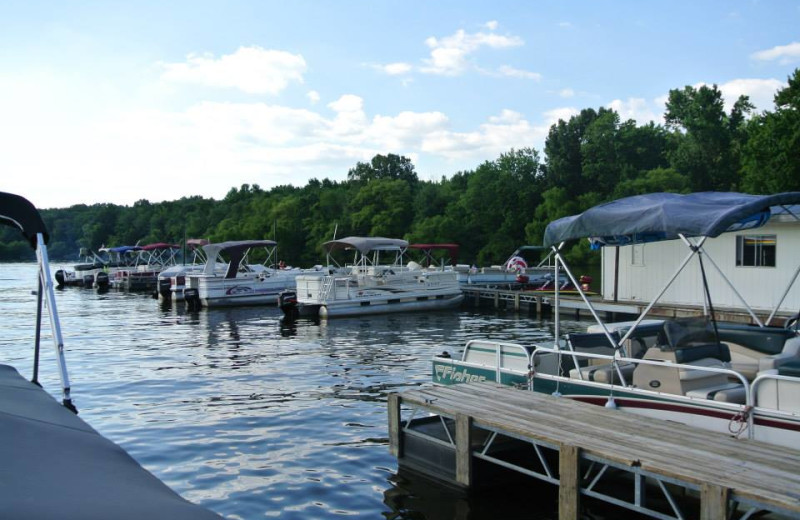 Boats at Mansard Island Resort & Marina.