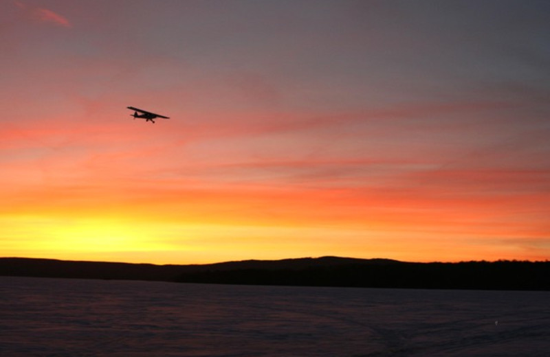 Beautiful sunset at Bald Mountain Camps Resort.