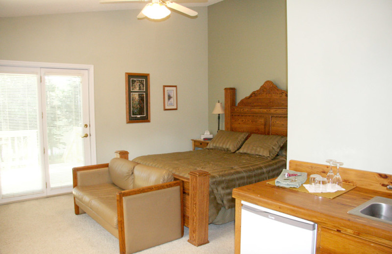 Guest room at Lady Slipper Inn.