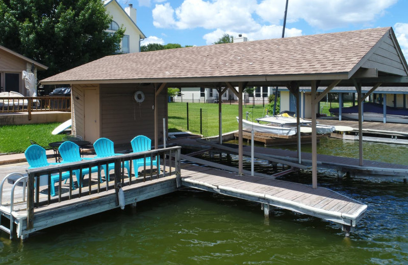 Rental dock at Splash Time Vacation Home.