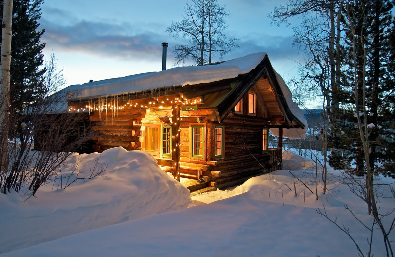 Cabin exterior at The Home Ranch.