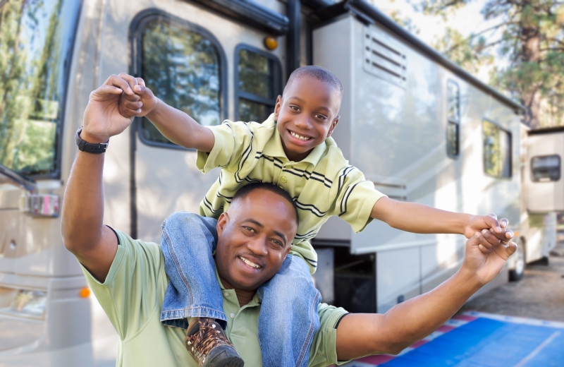 RV resort at Yogi Bear's Camp Golden Valley.