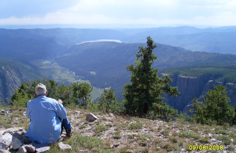 Mountain view at Bear Paw Lodge.