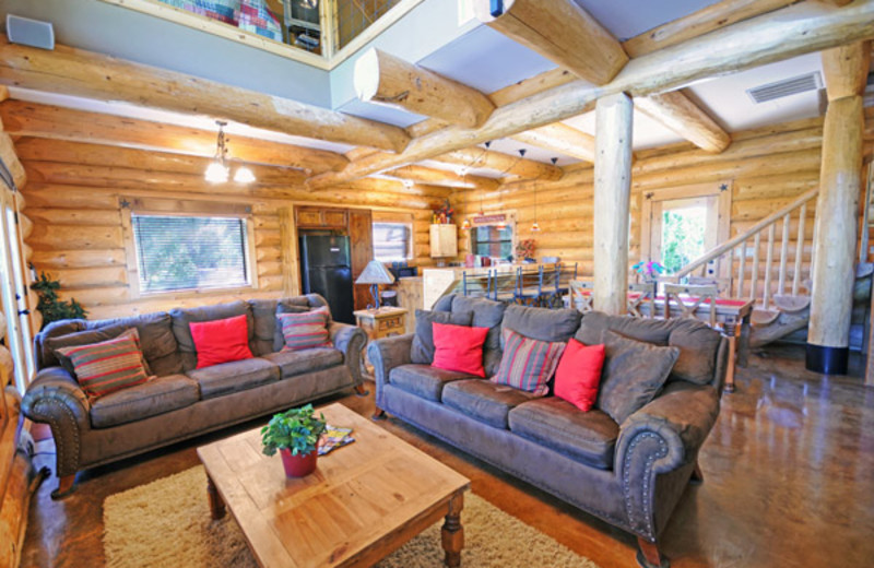 Lodge interior at Log Country Cove.