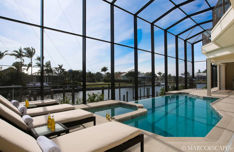 Rental pool at Marco Escapes.