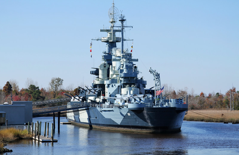 Battle ship near Beach House Inn and Suites.