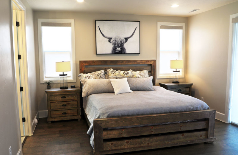 Rental bedroom at Zion Ponderosa Ranch Resort.