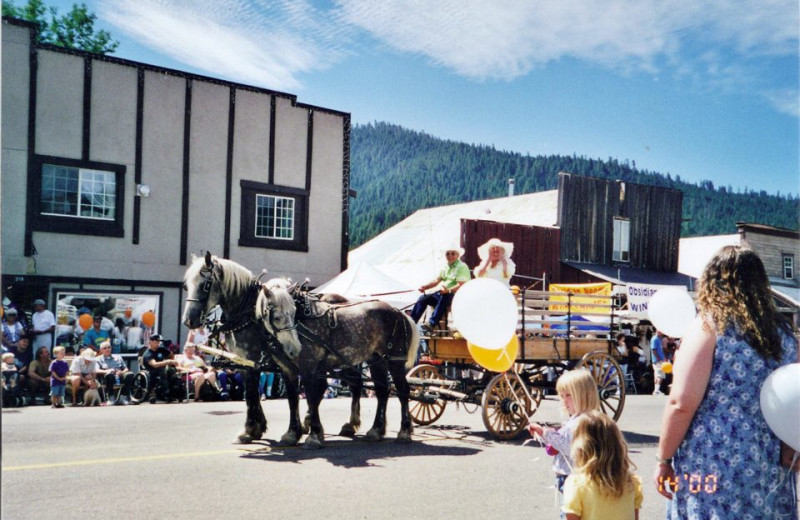 Holiday parade at St. Bernard Lodge.