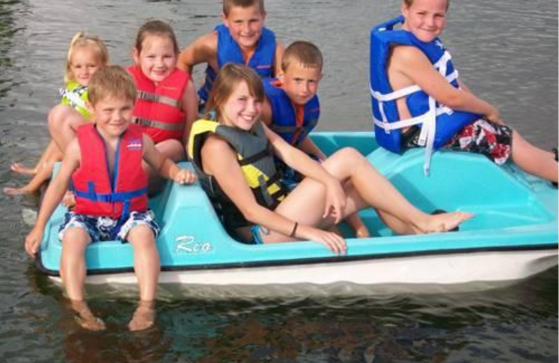 Paddle boat at Red Lantern Resort.