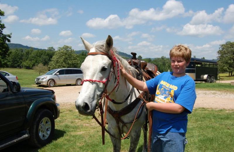 Horseback riding at Rockin Z Ranch.