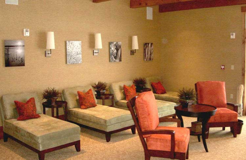 Spa lounge at Teton Springs Lodge.