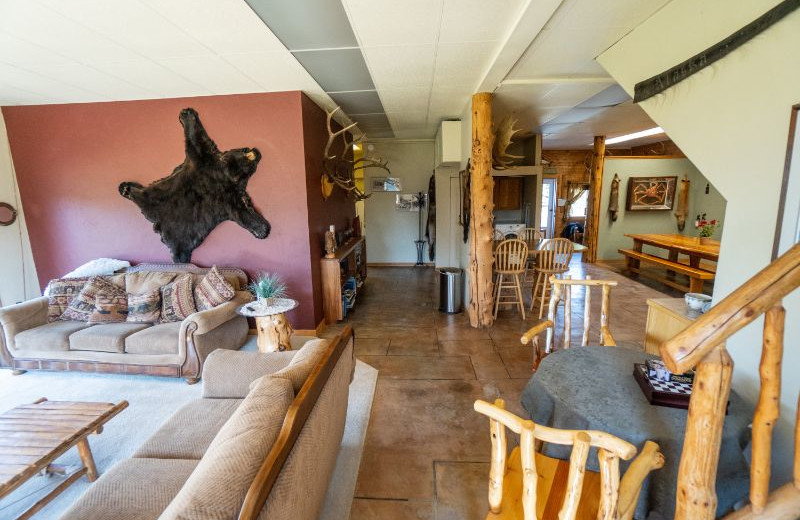 Lodge interior at Jimmie Jack's Alaska Fishing Lodges.