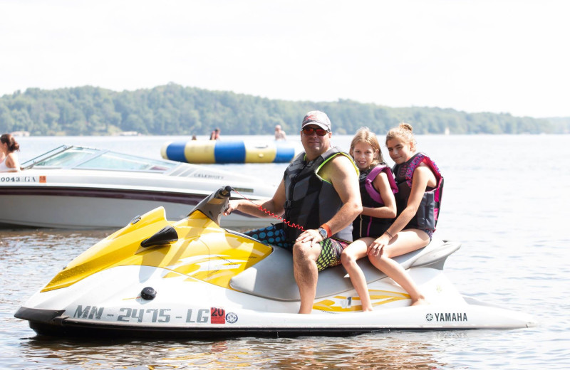 Jet ski at Ruttger's Bay Lake Lodge.