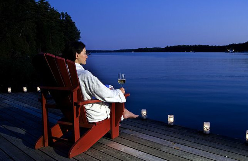 Relaxing by the lake at The Rosseau, A JW Marriott Resort & Spa.