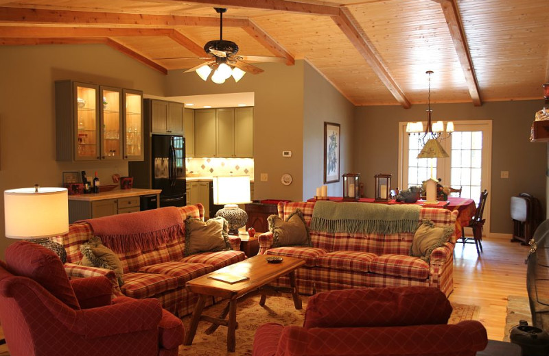 Rental living room at Chambers Realty & Vacation Rentals.