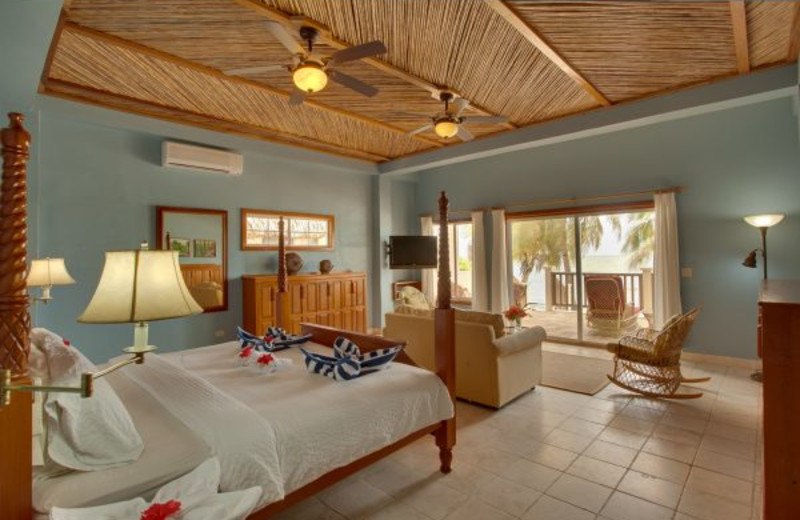 Guest room at Almond Beach Resort.