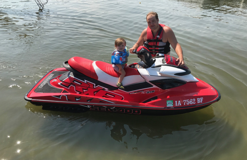 Jet skiing at Vacationland Resort.