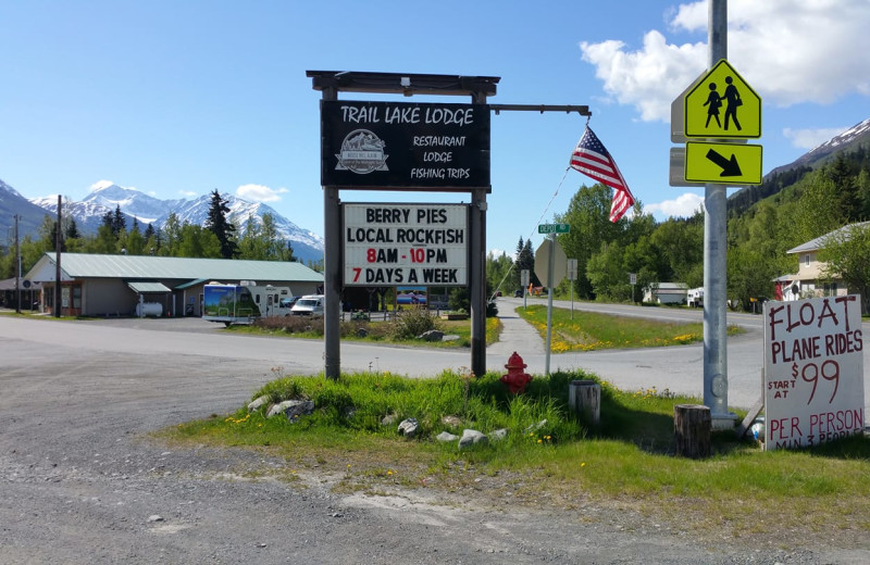 Exterior view of Trail Lake Lodge.