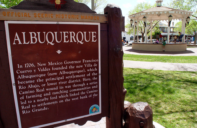 Historic town at Hotel Albuquerque at Old Town.