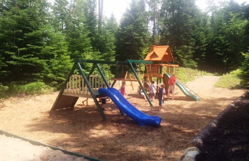 Kid's playground at The Whiteface Lodge.