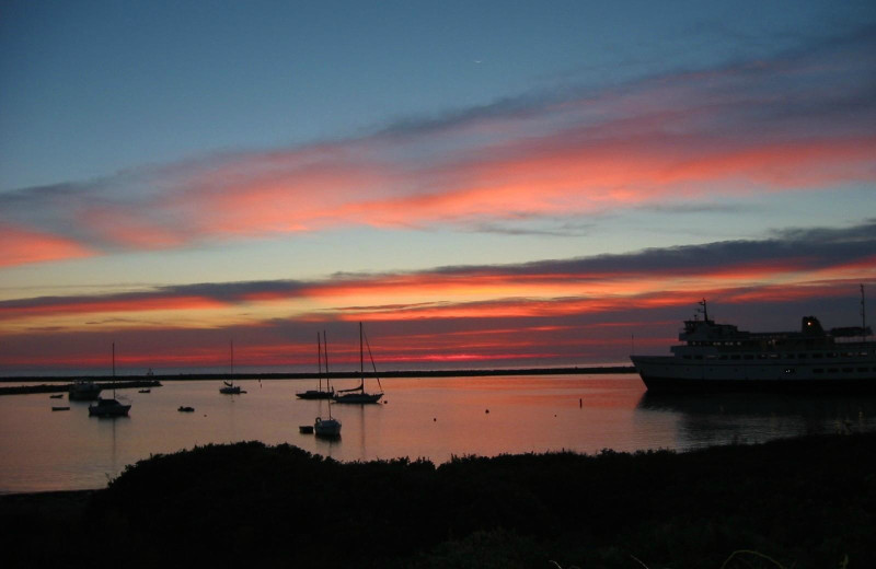 Sunset at The Rose Farm Inn.