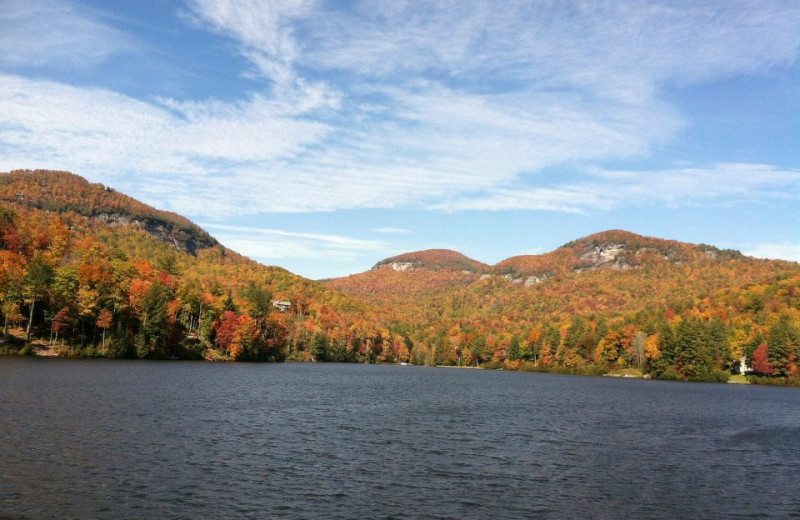 Beautiful lake at The Greystone Inn.