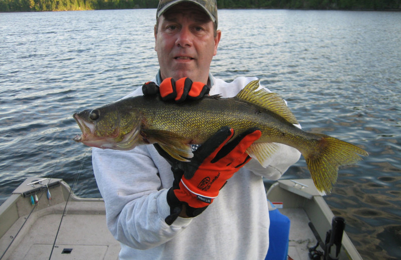 Fishing at Pipestone Point Resort.