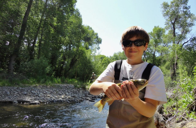 Fishing at Smith Fork Ranch