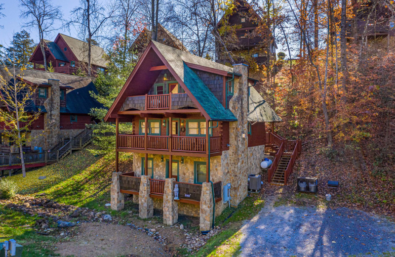 Exterior view of American Patriot Getaways - A Beary Nice Cabin.