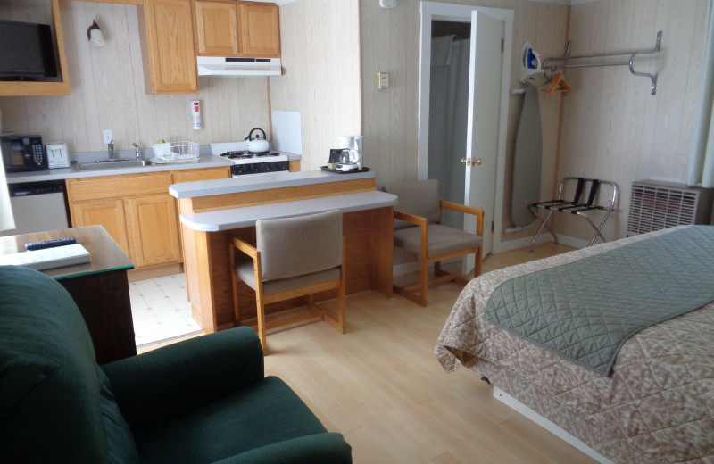 Cottage interior at Seascape Motel