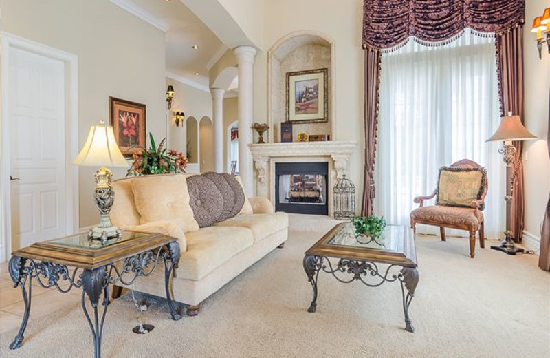 Rental living room at Luxury Reunion Rentals.