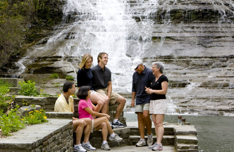 Waterfall at La Tourelle Hotel & Spa.