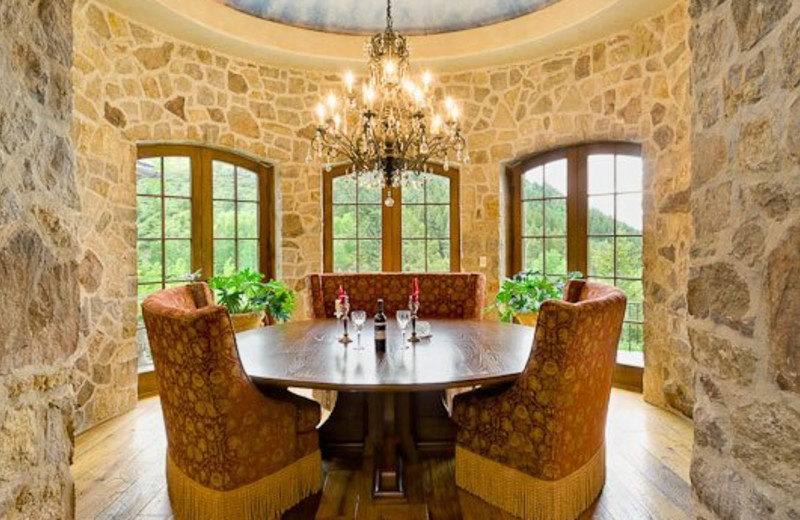 Rental Home Dining Room at Triumph Mountain Properties