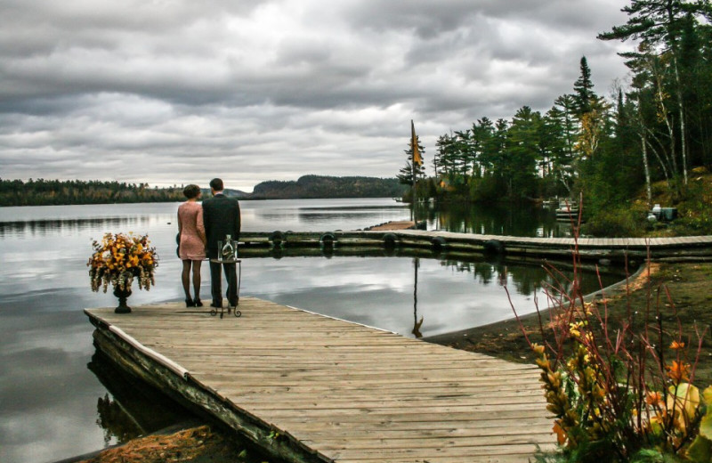 Couple at Clearwater Historic Lodge & Canoe Outfitters.