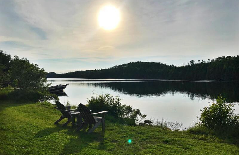 Lake view at Loon Lake Lodge