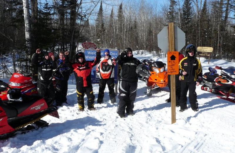 Winter activities at The Timbers Resort.