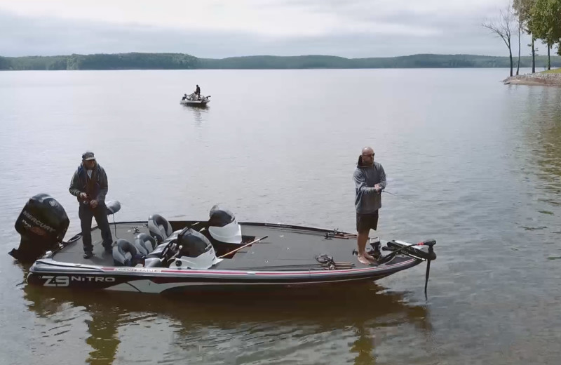 Fishing at Eddy Creek Marina Resort.