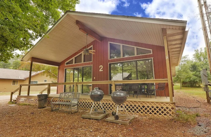 Cabin exterior at Newlands Lodge.