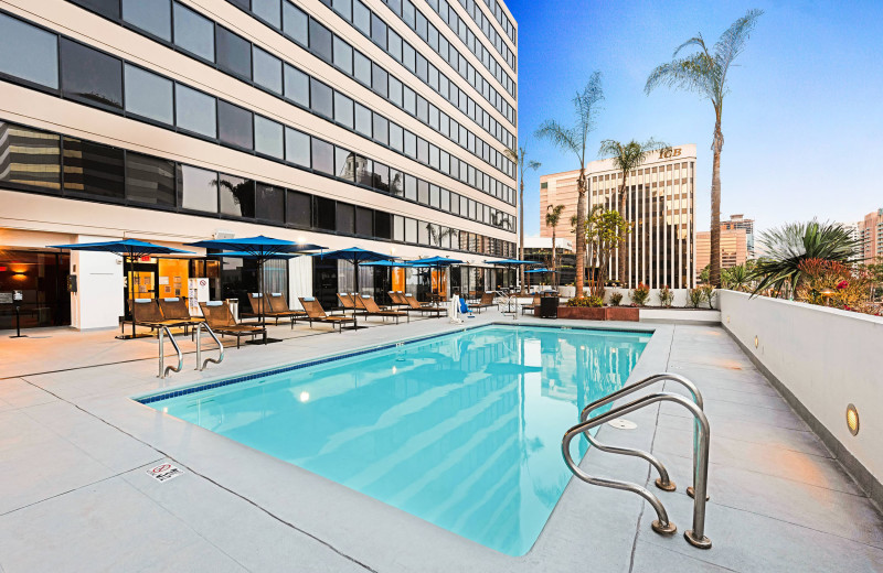 Outdoor pool at Renaissance Long Beach Hotel.