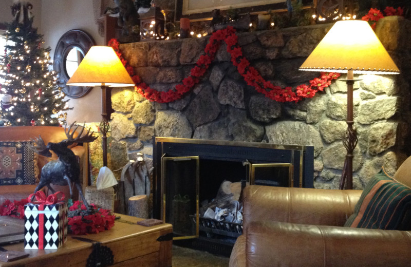 Fireplace at Meadow Creek Lodge and Event Center.