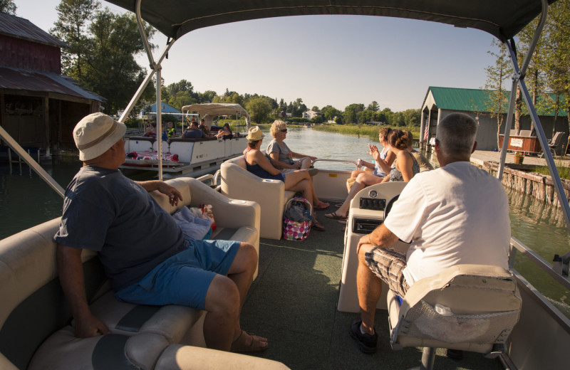 Boating at Trout Creek Vacation Condominiums.